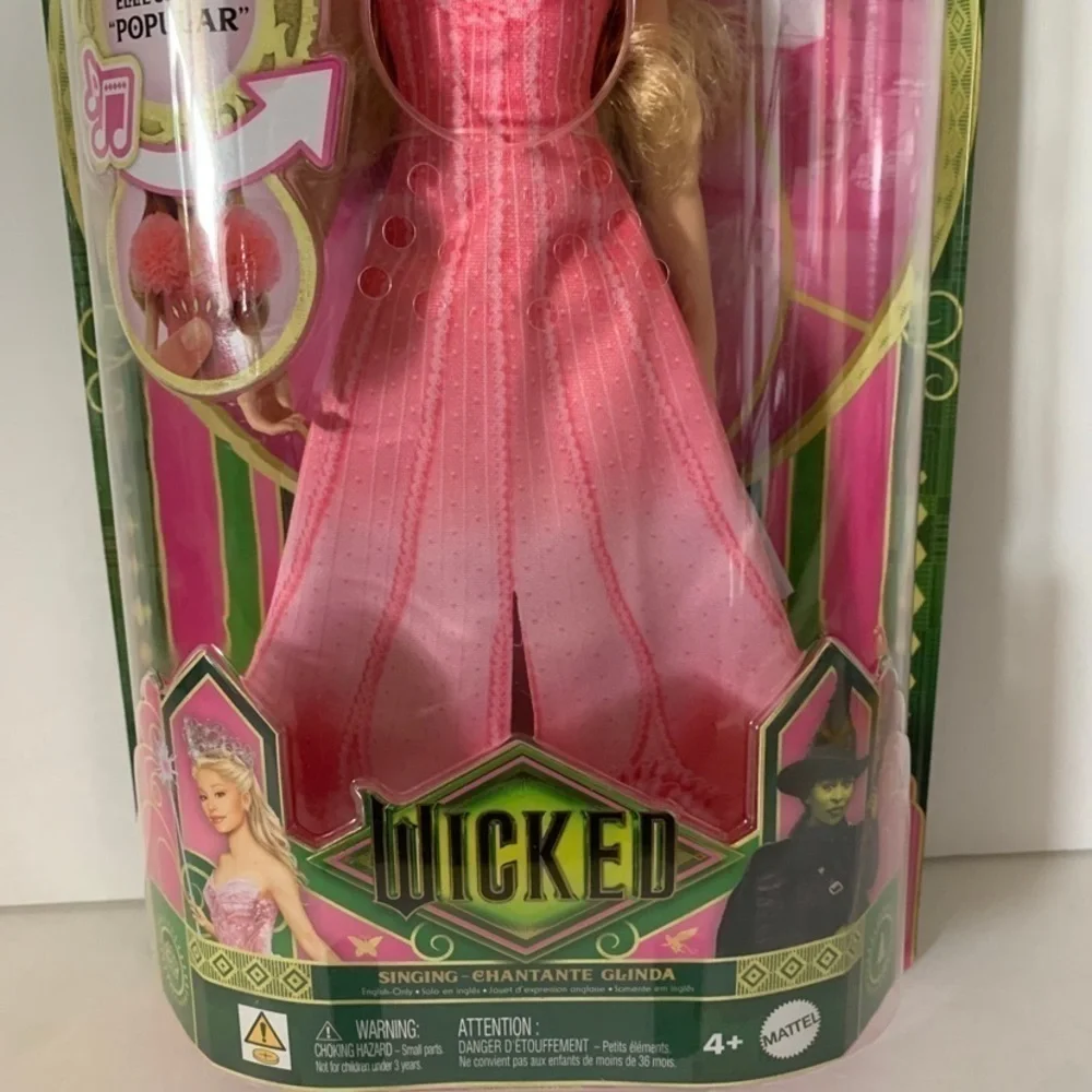 NIP. MATTEL Wicked Glinda Singing Doll RECALLED URL MISPRINT